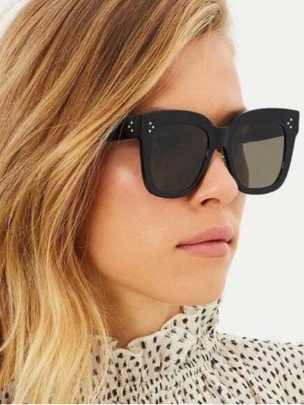 Like New_Celine Tilda Oversized Round Sunglasses Black